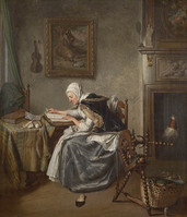 KS 007
<br/>
Lezende vrouw
<br/>
<em>Hendriks, Wybrand (1744-1831)</em>